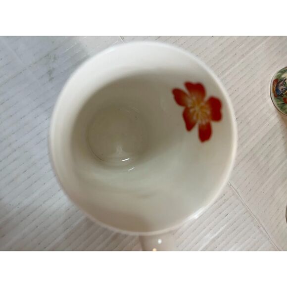 Roy Kirkham Fine Bone China England 5 Tea/Coffee Mugs 4 Serenty/1 Garden Time - Picture 10 of 11